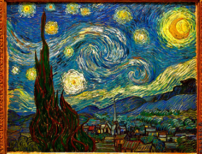 Vincent Van Gogh’s “The Starry Night,” which depicts the view from Van Gogh’s asylum room at Saint-Remy-de-Provence (Photo By: Via Tsuji)
